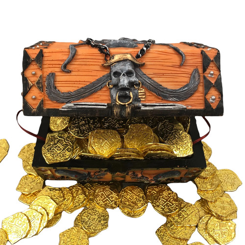 Octopus chest with gold - octopus,